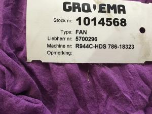 Liebherr Pale de ventilateur